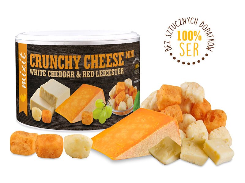 Mixit – Crunchy cheese: White Cheddar & Red Leicester 70g